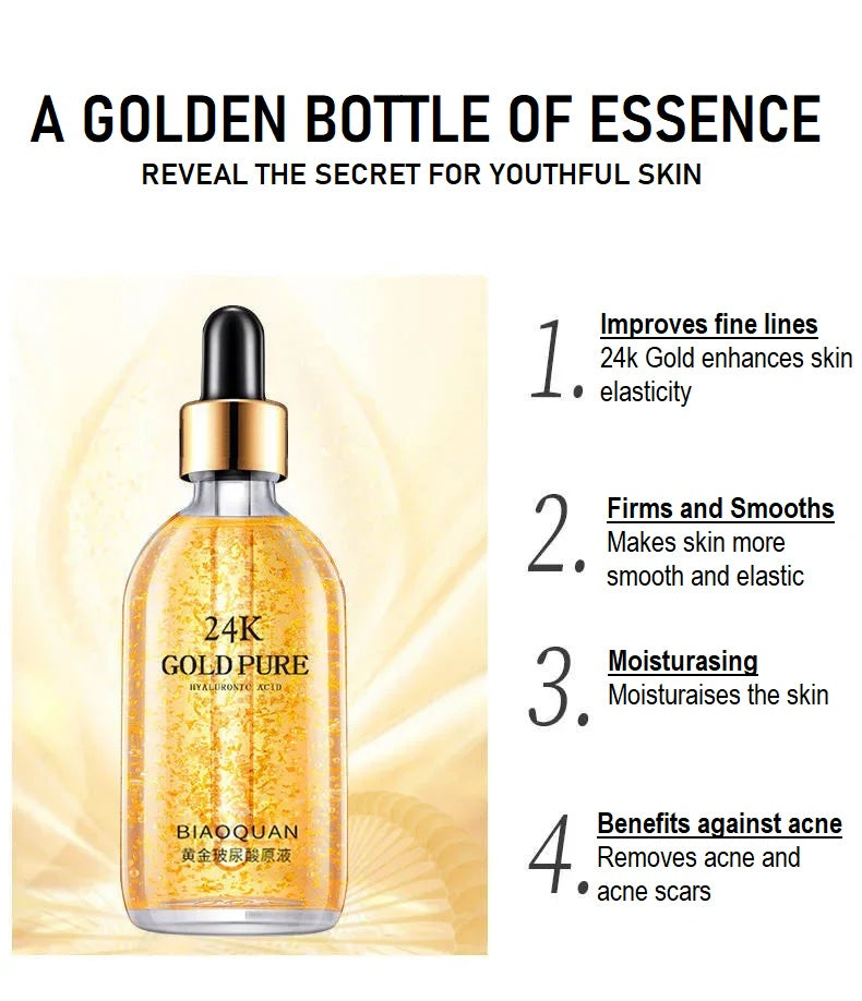 24k Gold Hyaluronic Acid Face Serum 100ml